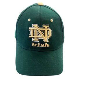 Vintage Notre Dame ZEPHYR IRISH Logo Fitted Hat NCAA WOOL Size 6 7/8ND Fighting